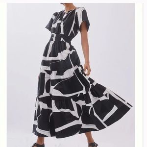 Maeve Black and White maxi